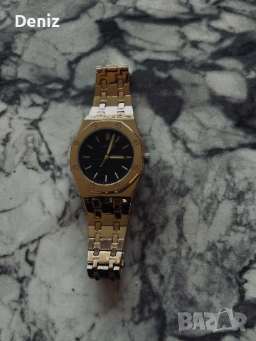 Позлатен Часовник ТОП, снимка 2 - Мъжки - 53278917