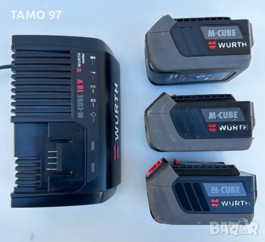 Wurth M-Cube Безчетков сет от перфоратор, ъглошлайф и винтоверт, снимка 15 - Други инструменти - 48429337
