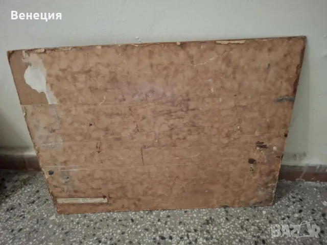 Стара картина с подпис върху картон, снимка 2 - Картини - 49507137
