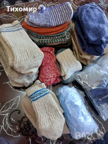 Плетени чорапи, терлици , снимка 2 - Мъжки чорапи - 50043792
