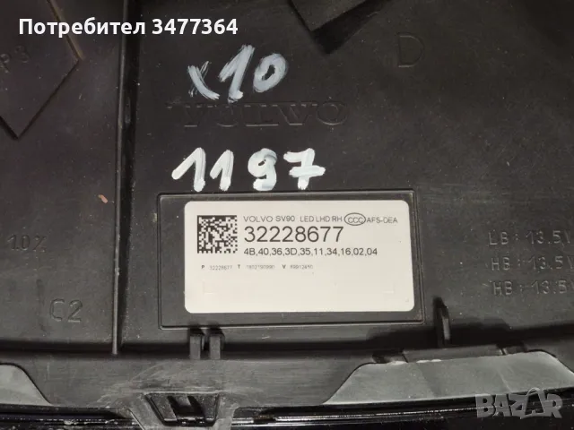 Десен Фар за VOLVO V90 S90 след 2016г.номер 32228677, снимка 3 - Части - 46700855