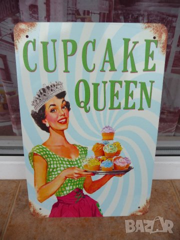 Метална табела храна Кралица на кексчетата мастер шеф мъфин 