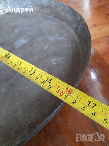 Старинна Медна,Бакърена тава,тепсия , снимка 3 - Други ценни предмети - 43450482