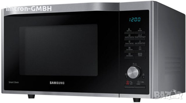  Микровълнова фурна Samsung MC32J7055CTК Конвекция MWO със SlimFry, 32L  неръждаема стомана, снимка 3 - Микровълнови - 38705577