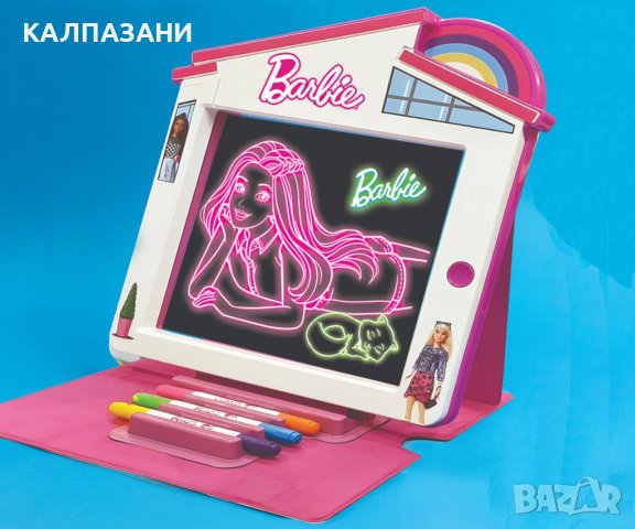 Светеща дъска за рисуване Premium Glow Pad Barbie Diamant Toys 5115, снимка 7 - Рисуване и оцветяване - 42991104