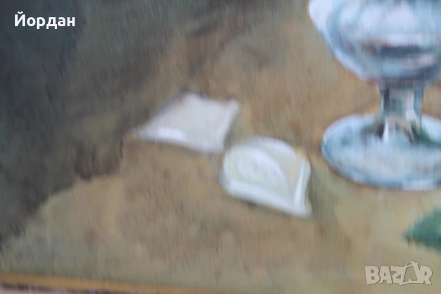 Стар акварел на дебел картон, снимка 4 - Други ценни предмети - 50917942