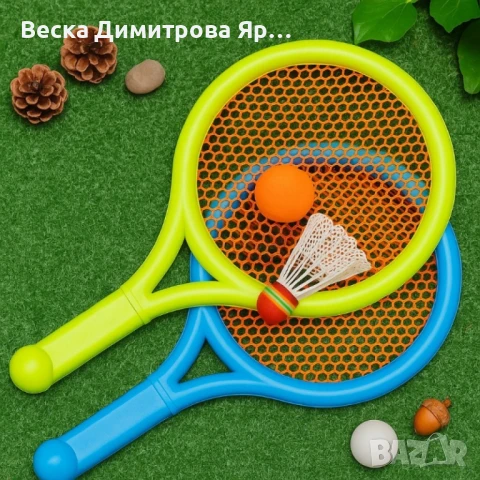 Тенис комплект с 2 ракетки, топче и перце - За забавления на открито, снимка 4 - Тенис - 51021150