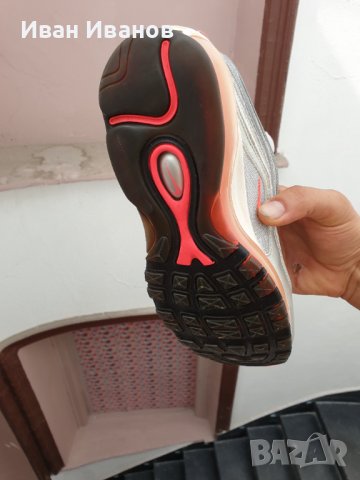 оригинални маратонки  Nike Air Max '97 сребристи/розови  номер 40,5, снимка 7 - Маратонки - 37312877