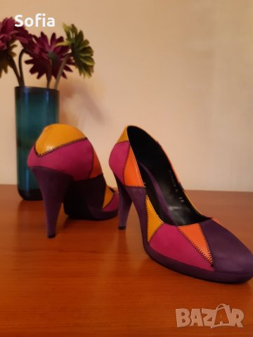 Токчета ала Гауди стил-цветно:) И Barracuda, И Лорена естествена кожа,велур и лак- над 50% отстъпка, снимка 5 - Дамски елегантни обувки - 32317249
