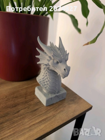 Фигурка Dragon Bust / Дракон бюст статуетка, снимка 2 - Статуетки - 53508832