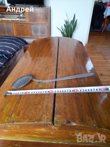 Стара решетъчна лъжица,бъркалка #4, снимка 2 - Други ценни предмети - 40471883