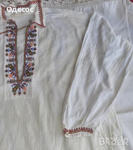 Автентична сватбена мъжка риза от Странджа, снимка 7 - Антикварни и старинни предмети - 37972070