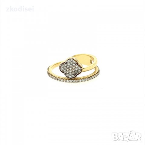 Златен дамски пръстен 3,31гр. размер:56 14кр. проба:585 модел:9906-3, снимка 1 - Пръстени - 38320381