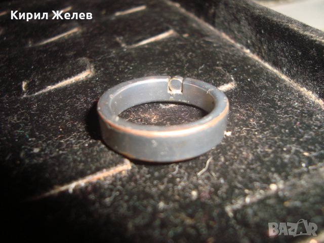 МОДЕН ТИТАНИЕВ ПРЪСТЕН НЕРЪЖДАЕМ с ЮВЕЛИРНО ФАСЕТИРАН СИН ЦИРКОНИЙ 22481, снимка 7 - Пръстени - 33423139