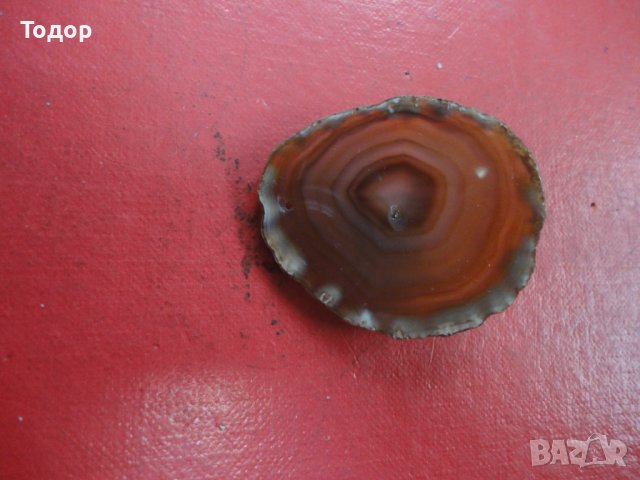 Полиран минерал ахат халцедон 17, снимка 4 - Колекции - 43966966