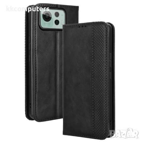 Кожен Калъф Портфейл за Asus Zenfone 12 Ultra 5G - Ретро дизайн, Магнитен, Стойка, Слот за Карти, Вк