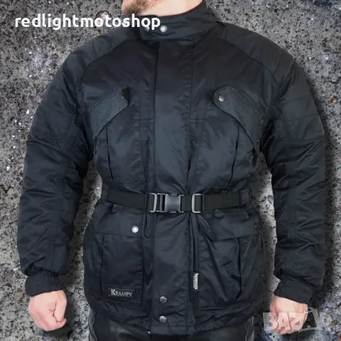 №3666 Kramex КАТО НОВО Мъжко текстилно мото яке, снимка 1