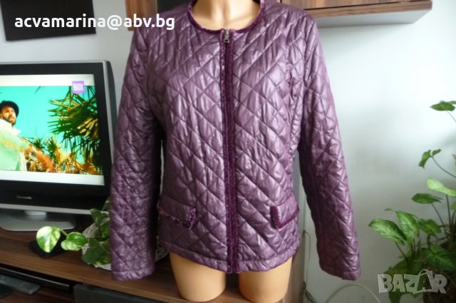 Вишнево пролетно-есенно яке р-р Л , снимка 2 - Якета - 30148195