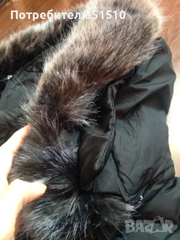  Дамско НОВО зимно яке с качулка от еко пух - XS/S, снимка 11 - Якета - 47498160