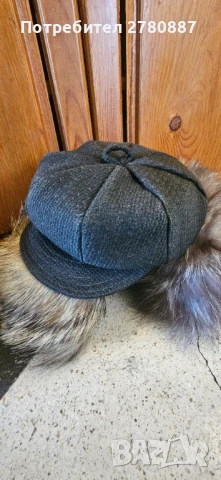 Дамски ретро шапки от естествен косъм, каскет и др, снимка 3 - Шапки - 51201325