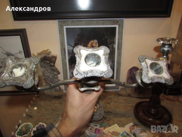 2 свещника и марки, снимка 6 - Други ценни предмети - 53496666