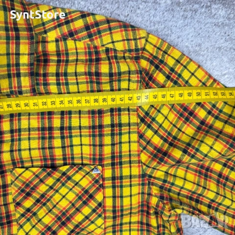 Мъжка риза Scotch & Soda Amsterdam Blauw – Жълто каре (Размер M), снимка 8 - Ризи - 53343505