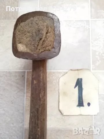 Стари занаятчийски и битови чукове, 100% автентичност., снимка 4 - Декорация за дома - 32020651