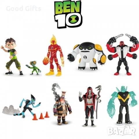 BEN 10 Фигурка DELUXE Four Arms, Diamondhead, Heatblast