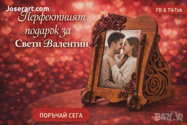 Ръчно изработени дървени рамки със снимка 