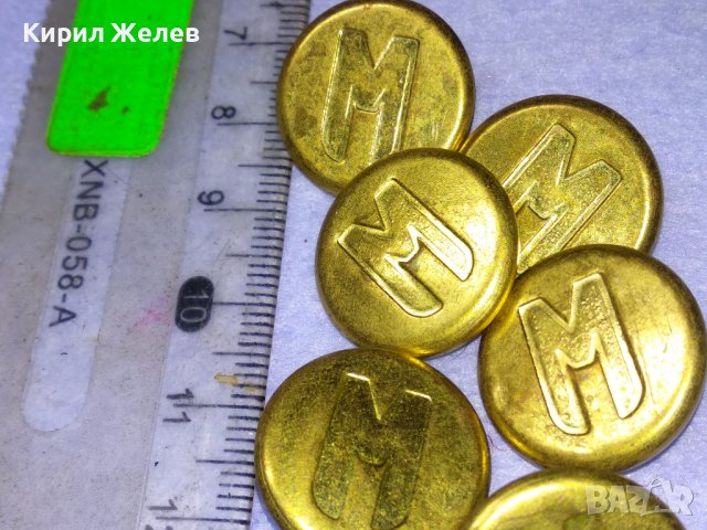 ЛОТ 6 СТАРИ ВИНТИДЖ ПОЗЛАТЕНИ КОПЧЕТА МЕТАЛНИ с БУКВАТА - М - За КОЛЕКЦИЯ ДЕКОРАЦИЯ 12310, снимка 2 - Колекции - 43546048