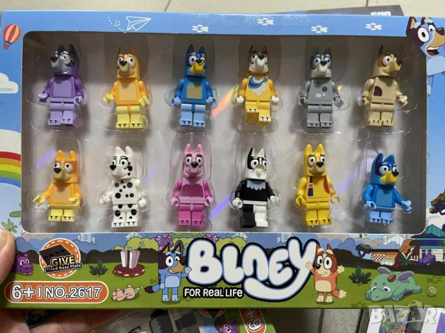 12бр Фигурки тип лего Блуи и Бинго
