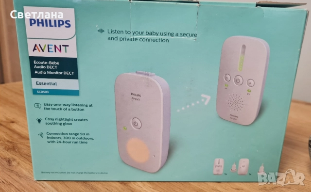 Бебефон Philips Avent SCD503 (DECT Audio Baby Monitor), снимка 4 - Бебефони - 52194936