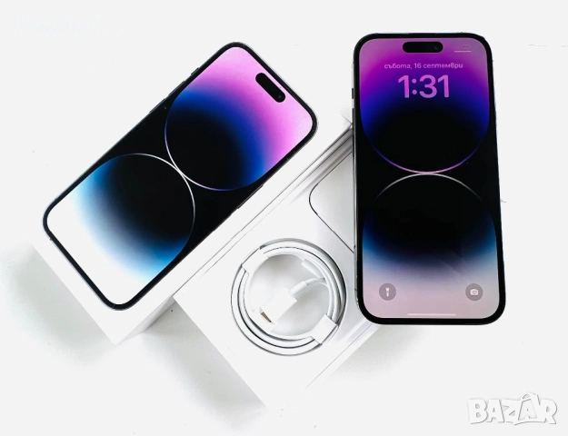 Като НОВ! iPhone 14 Pro Max 128GB Deep Purple ГАРАНЦИЯ!, снимка 3 - Apple iPhone - 53390738