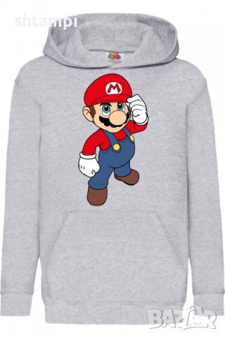 Детски Суитчър/Суитшърт Super Mario 12,Super Mario,Игра,Подарък,Изненада,Забавление,Рожден Ден, снимка 2 - Детски анцузи и суичери - 38365951