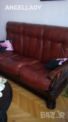 Продавам кожена гарнитура, снимка 4 - Други стоки за дома - 28909417