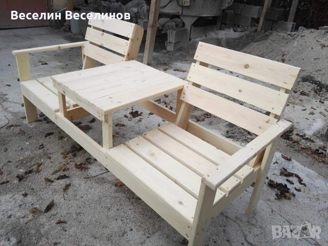 Пейка с масичка, снимка 6 - Градински мебели, декорация  - 26545379