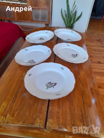 Стара порцеланова чиния,чинии #13, снимка 2 - Антикварни и старинни предмети - 34634220