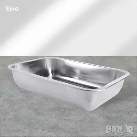 Дълбока тава от неръждаема стомана за печене на агнешко, снимка 3 - Съдове за готвене - 47721771