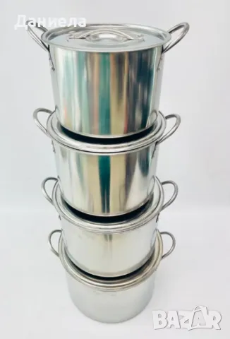 Тенджери от неръжадаема стомана , снимка 7 - Съдове за готвене - 49200584