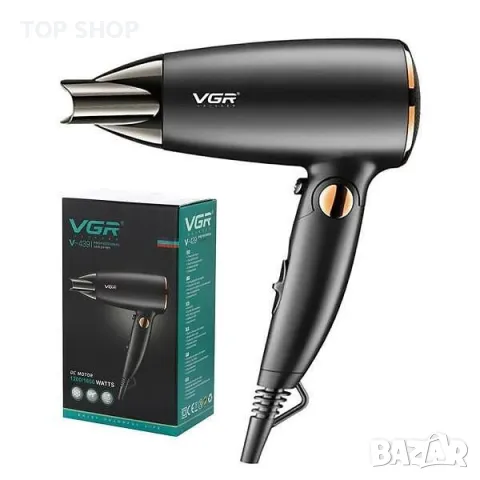 Професионален сгъваем сешоар VGR V-439.