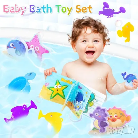 Thedttoy Комплект играчки за баня за малки деца, снимка 7 - Фигурки - 49566497