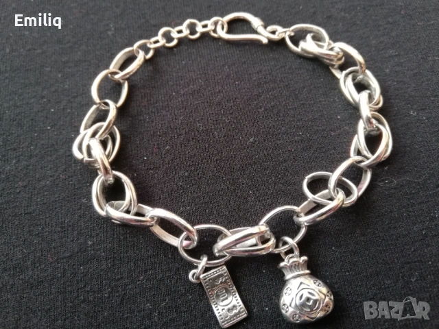 Нова Дамска Посребрена Гривна