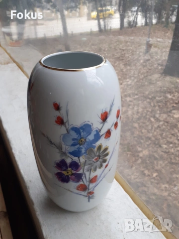 Ваза порцелан KPM Bavaria, снимка 4 - Антикварни и старинни предмети - 53394435