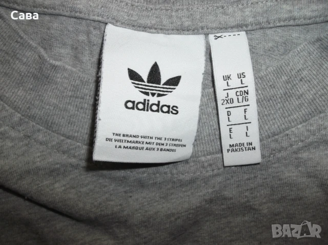Тениски ADIDAS  мъжки,М-Л  /черни и сива/, снимка 8 - Спортни дрехи, екипи - 37462569