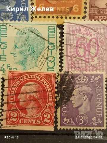 Стари пощенски марки от цял свят смесени АМЕРИКАНСКИ ПРЕЗИДЕНТИ за КОЛЕКЦИЯ 51964, снимка 9 - Филателия - 53208047