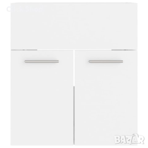 Долен шкаф за мивка, бял, 41x38,5x46 см, ПДЧ, снимка 5 - Шкафове - 40825294