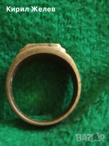 Пръстен стар бронзов РЪЧНА ИЗРАБОТКА РЕТРО ОРНАМЕНТИКА 2851, снимка 5 - Антикварни и старинни предмети - 33544661