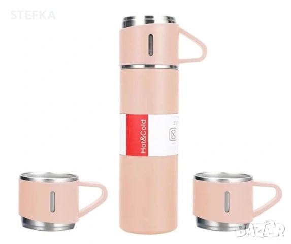 Термос с три чаши, снимка 2 - Термоси - 53125752