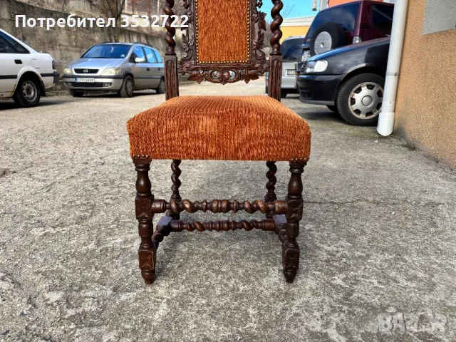 Ретро стол с дърворезба, снимка 14 - Антикварни и старинни предмети - 48550899