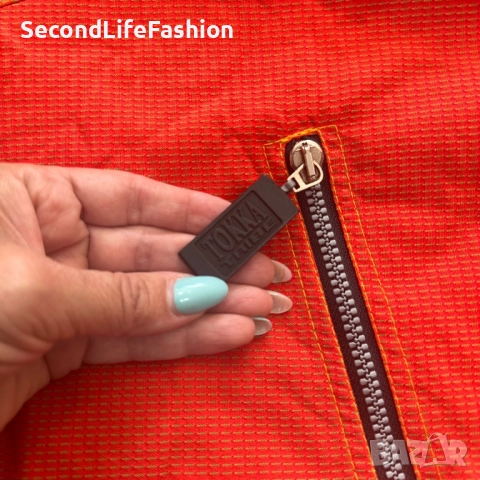 Мъжко зимно ски яке Tokka Tribe By Luhta Vintage, размер L, оранжево, с качулка, снимка 7 - Якета - 52180663